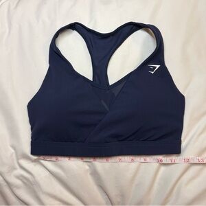Sporty Gymshark Navy Blue Women's Sports Bra